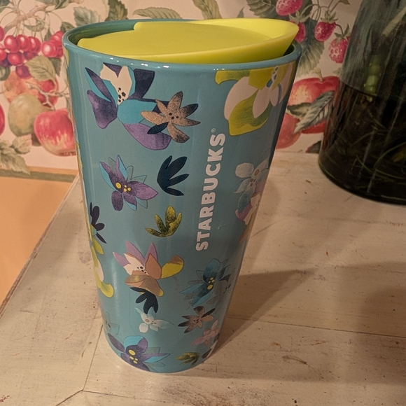 NEW Starbucks 2023 Spring Blue Ceramic 12oz Magnolia Tumbler - Picture 5 of 7